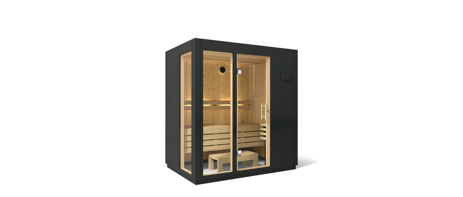 KOHLER C1 - 3 Person Indoor Sauna Kit (Graphite Grey)