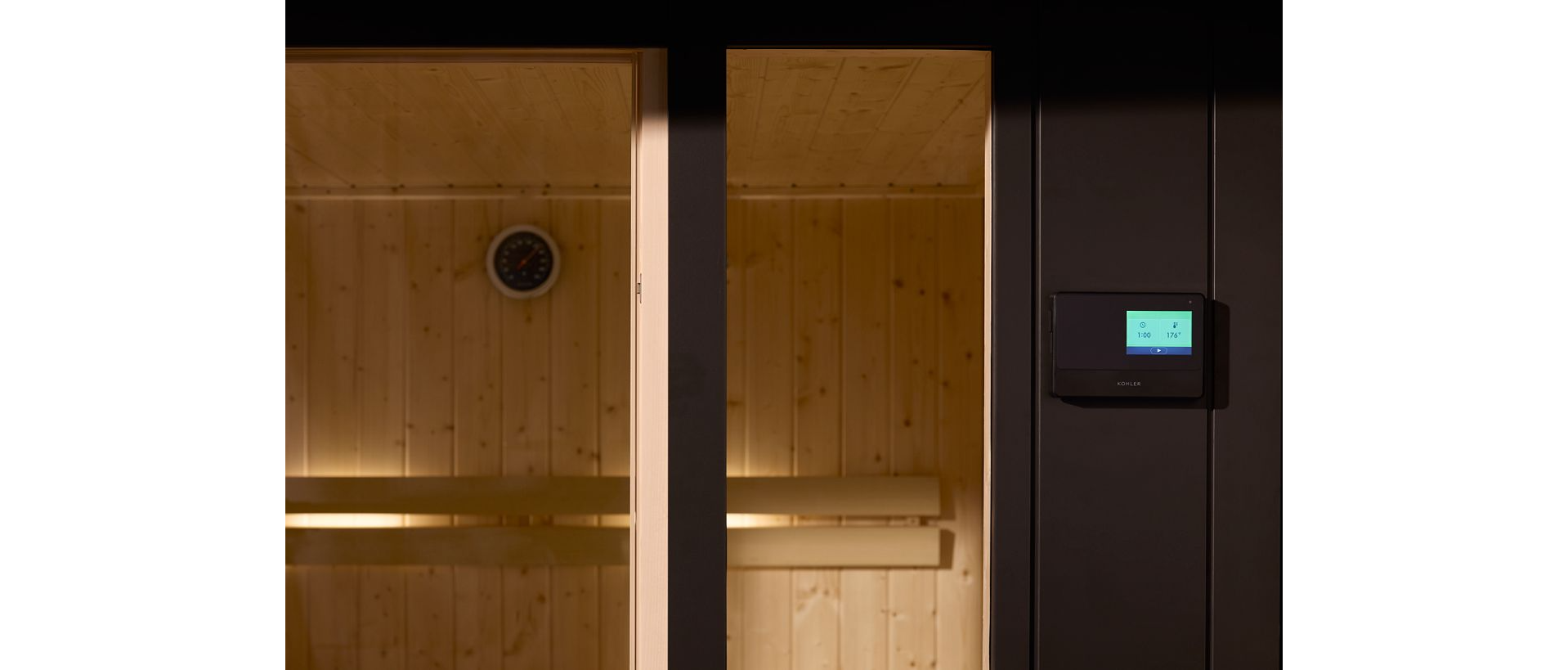 KOHLER C1 - 5 Person Indoor Sauna Kit (Scandinavian Spruce)