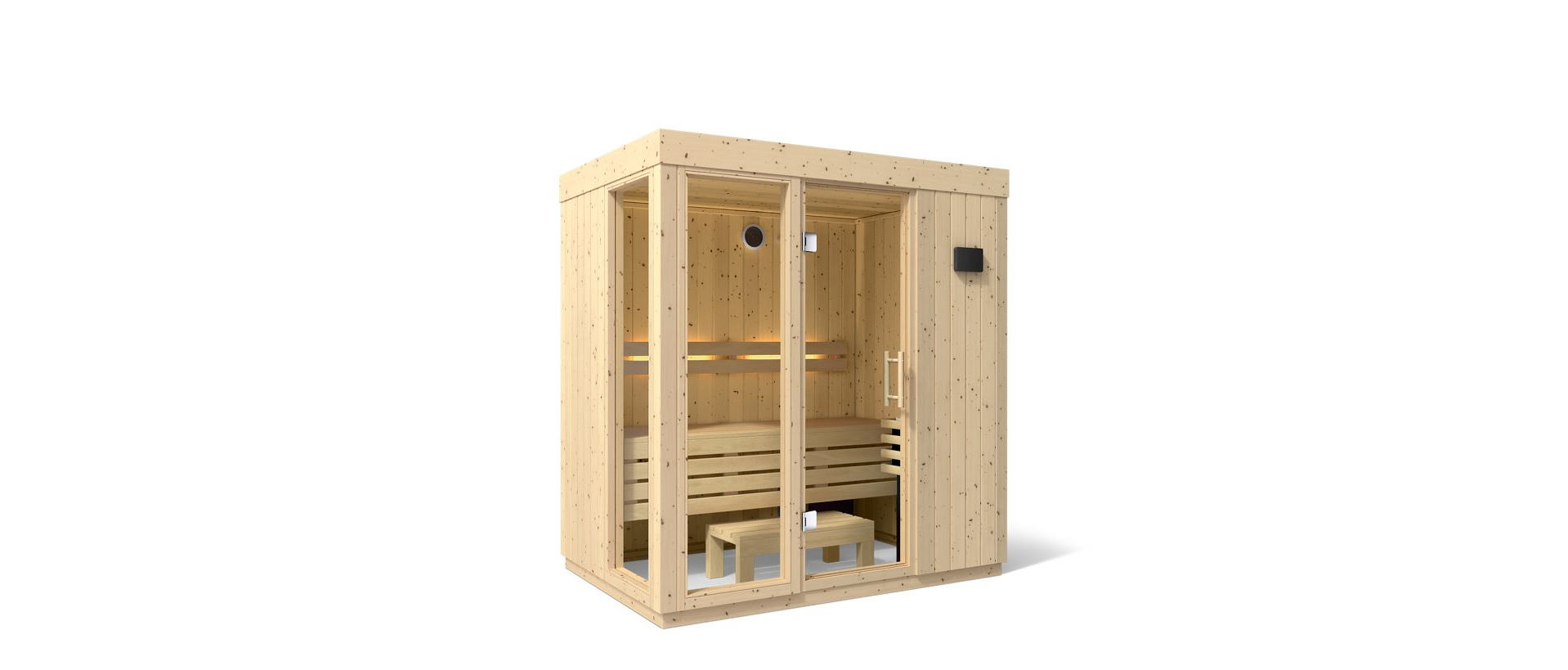 KOHLER C1 - 3 Person Indoor Sauna Kit (Scandinavian Spruce)