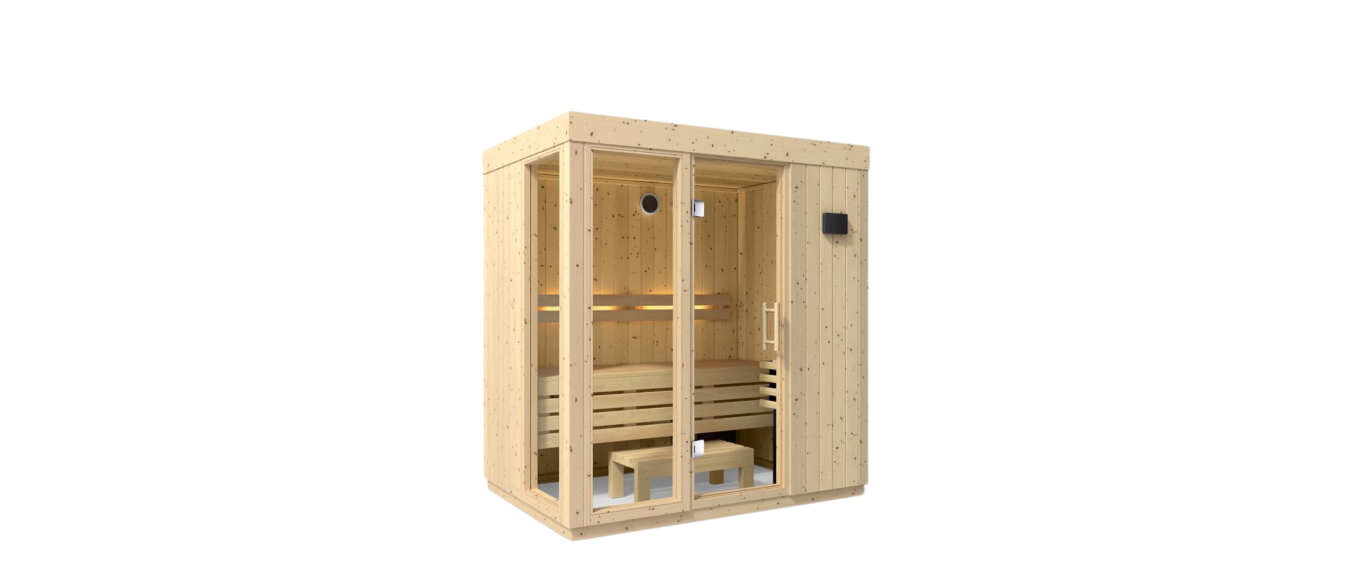 KOHLER C1 - 3 Person Indoor Sauna Kit (Scandinavian Spruce)
