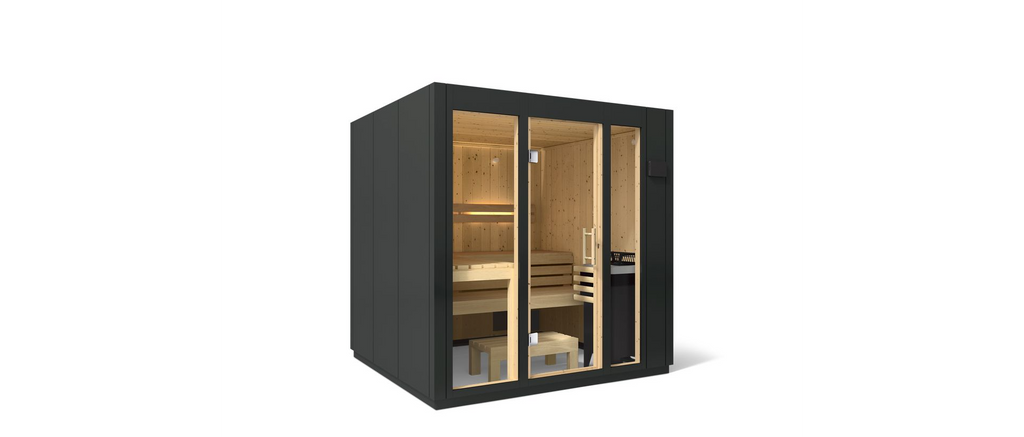 KOHLER C1 - 5 Person Indoor Sauna Kit (Graphite Grey)