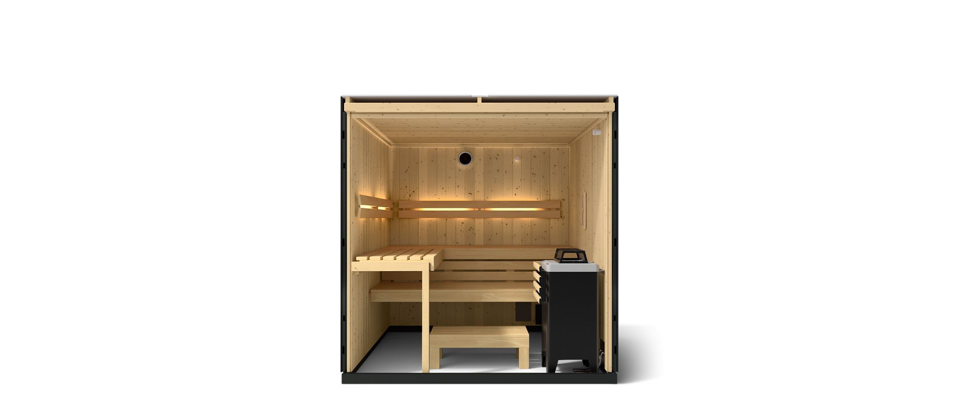 KOHLER C1 - 5 Person Indoor Sauna Kit (Graphite Grey)