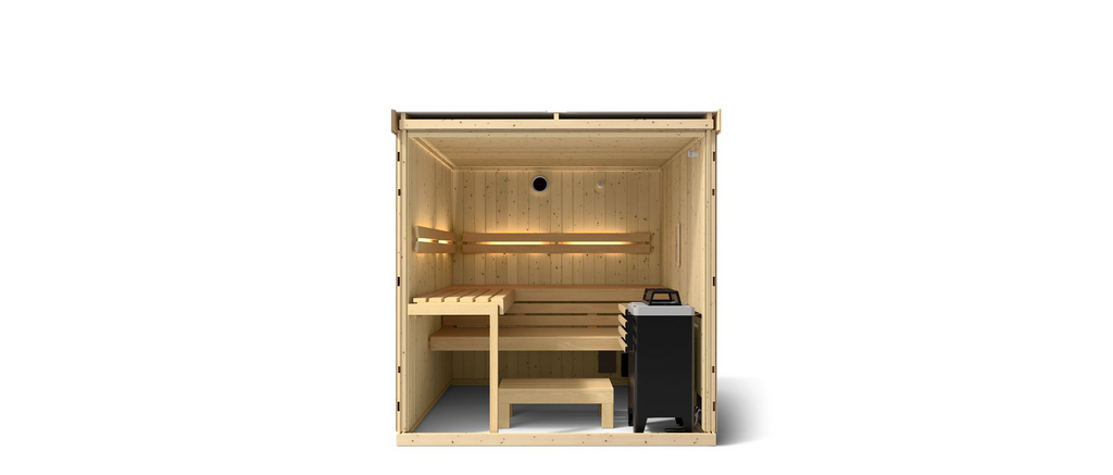 KOHLER C1 - 5 Person Indoor Sauna Kit (Scandinavian Spruce)