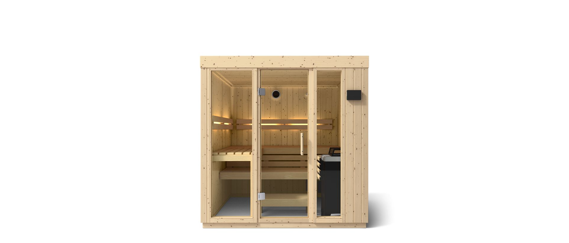 KOHLER C1 - 5 Person Indoor Sauna Kit (Scandinavian Spruce)