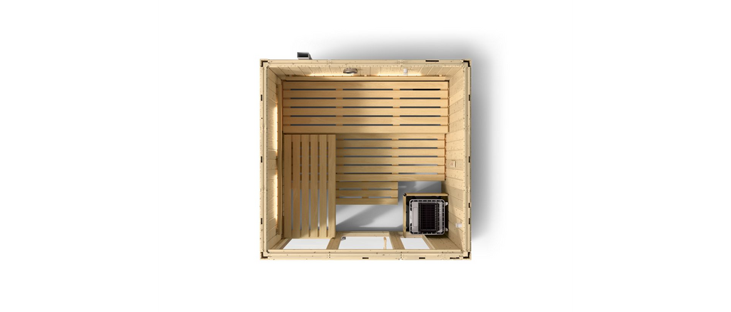 KOHLER C1 - 5 Person Indoor Sauna Kit (Scandinavian Spruce)