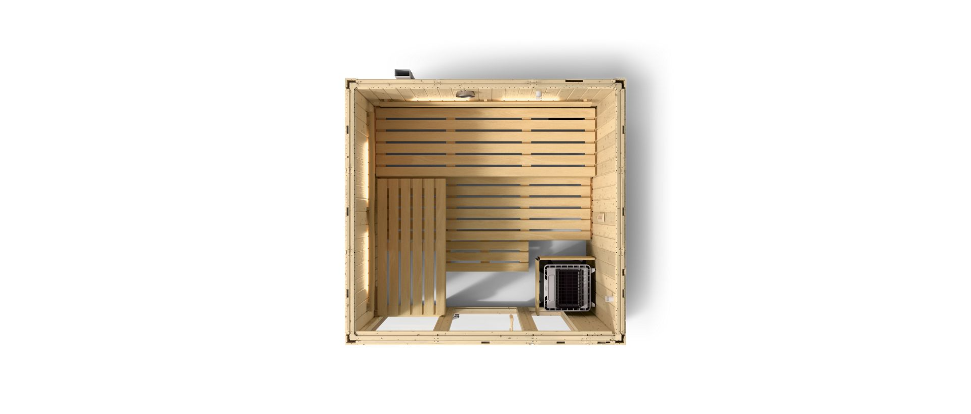 KOHLER C1 - 5 Person Indoor Sauna Kit (Scandinavian Spruce)