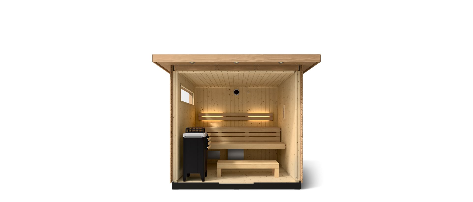 KOHLER C2 - 5 Person Outdoor Sauna Kit (Douglas Fir)