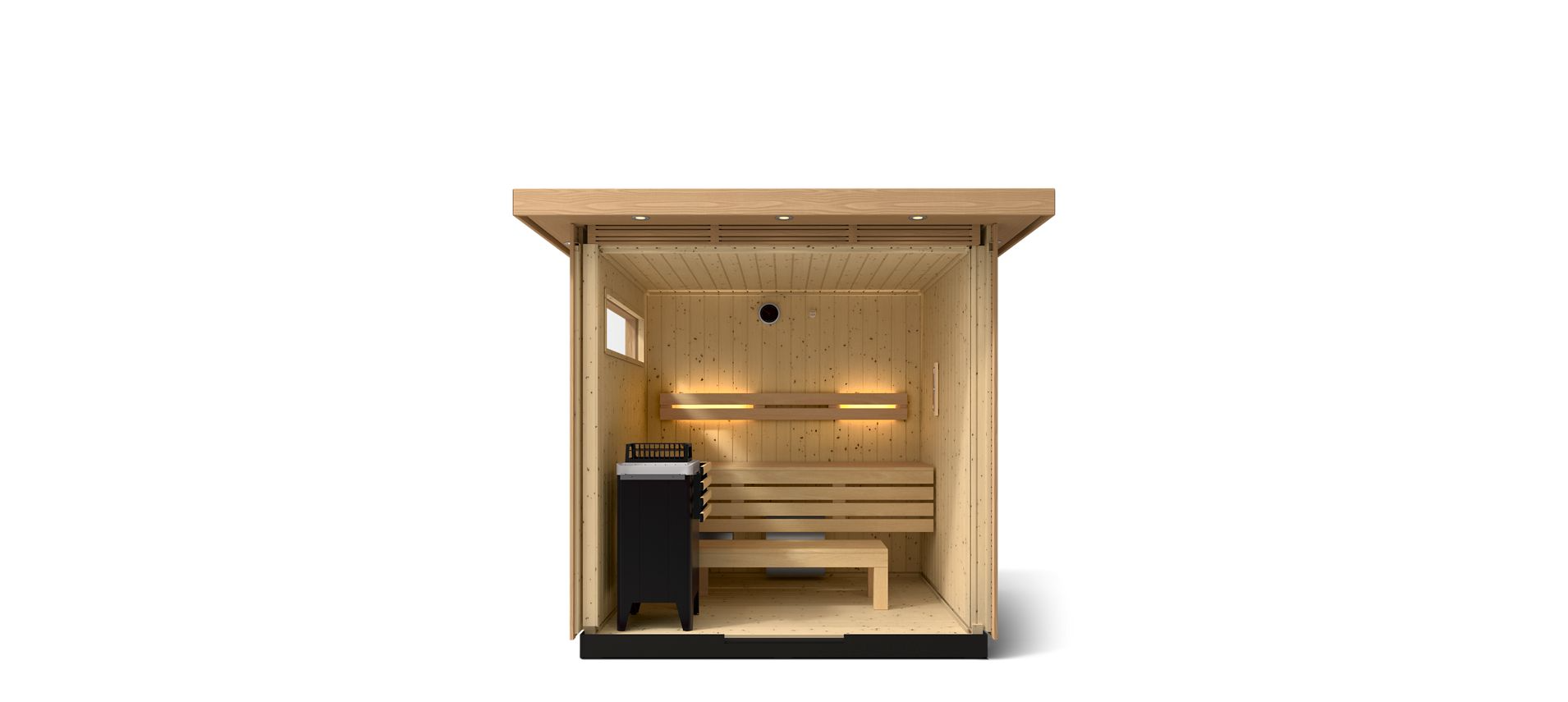 KOHLER C2 - 3 Person Outdoor Sauna Kit (Douglas Fir)