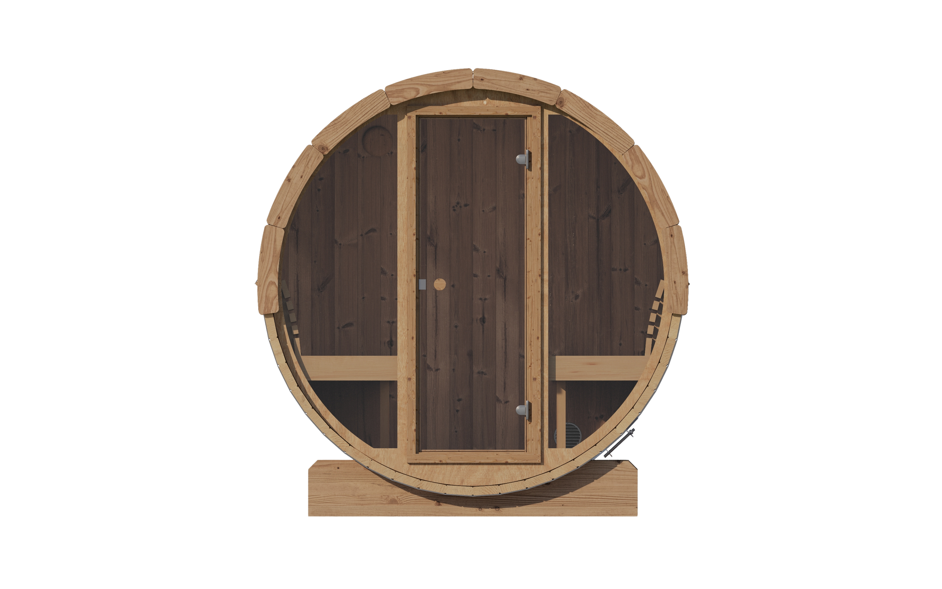 SaunaLife Ergo Glass Front E7G - 4 Person Sauna