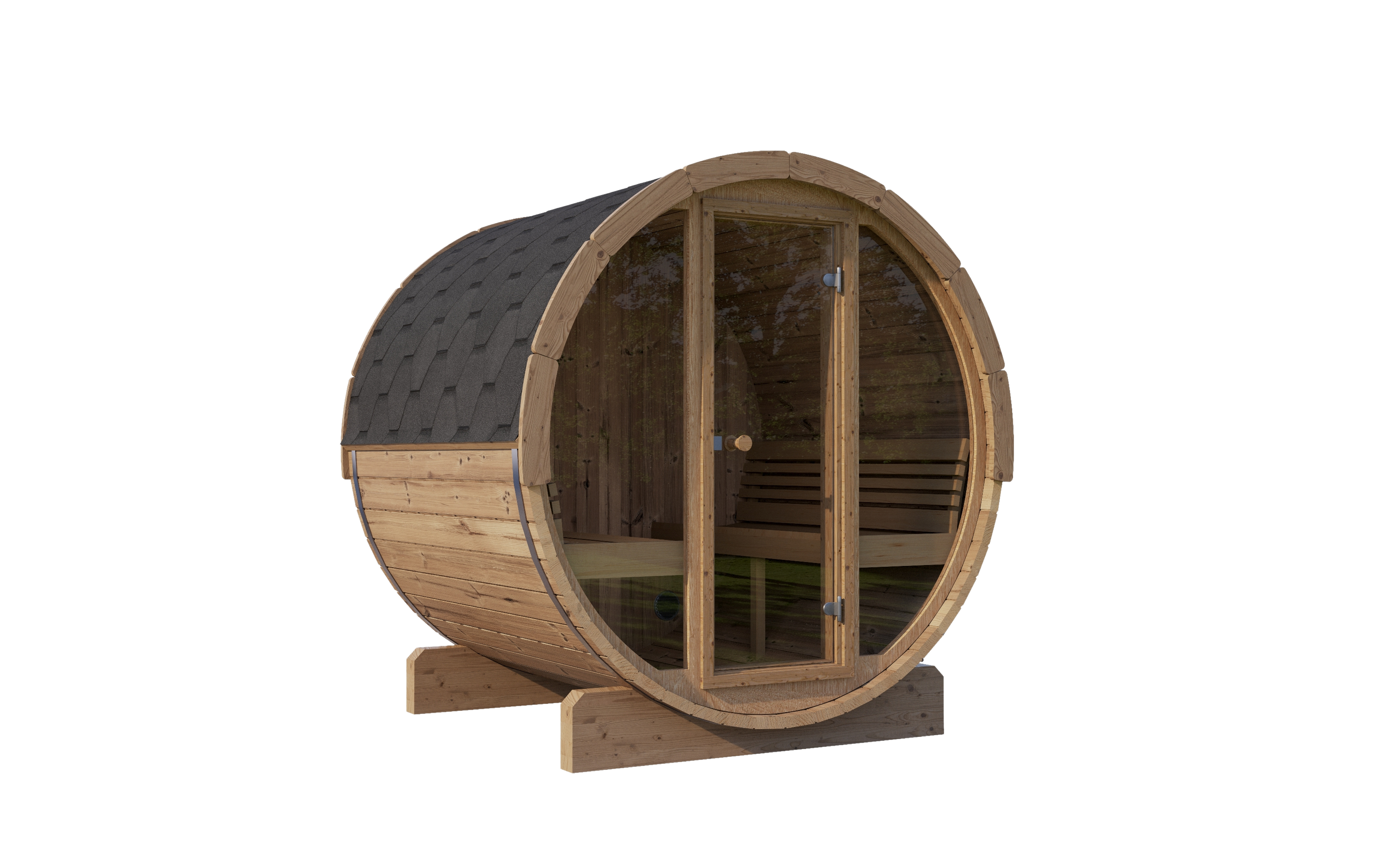 SaunaLife Ergo Glass Front E8G - 6 Person Sauna