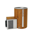 Icetubs IceBarrel — Immersion Tub, Thermowood & Stainless Cold Plunge, 53"W x 31"D x 47"H