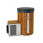 Icetubs IceBarrel — Immersion Tub, Thermowood & Stainless Cold Plunge, 53"W x 31"D x 47"H