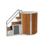 Icetubs IceBarrel XL — Immersion Tub, Thermowood & Fiberglass Cold Plunge, 63"W x 41"D x 47"H