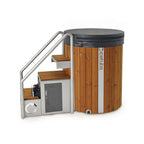 Icetubs IceBarrel XL — Immersion Tub, Thermowood & Fiberglass Cold Plunge, 63"W x 41"D x 47"H