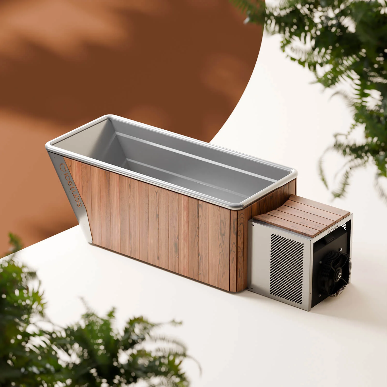 Icetubs IceBath — Coldtherapy Bath, Thermowood & Stainless Cold Therapy Immersion