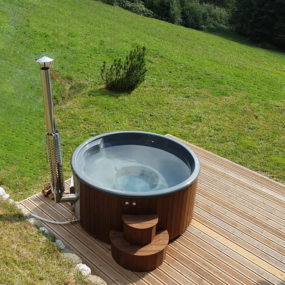 SaunaLife SOAK S4B Wood-Burning Hot Tub - 6 Person
