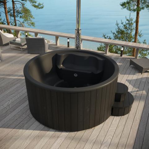 SaunaLife SOAK S4B Wood-Burning Hot Tub - 6 Person