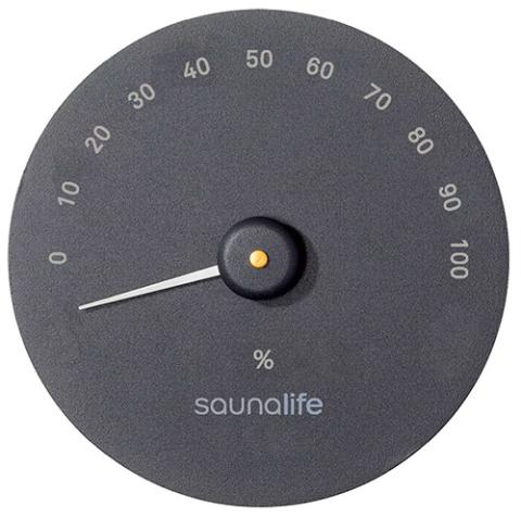 SaunaLife SaunaGear Hygrometer Hygrometer, Round, Black