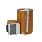 Icetubs IceBarrel — Immersion Tub, Thermowood & Stainless Cold Plunge, 53"W x 31"D x 47"H