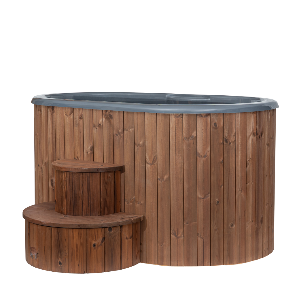 SaunaLife Model S2N 2-Person Cold/Hot Immersion Tub, Natural