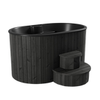 SaunaLife Model S2B 2-Person Cold/Hot Immersion Tub, Black