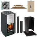 Harvia M3 Wood-Burning Sauna Heater Package for Large Barrel Sauna
