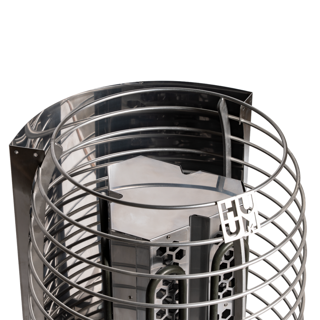 HUUM HIVE Mini Air Tunnel installed inside the heater