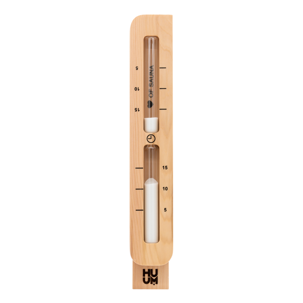 HUUM TASA Sauna Sand Timer, Natural red cedar