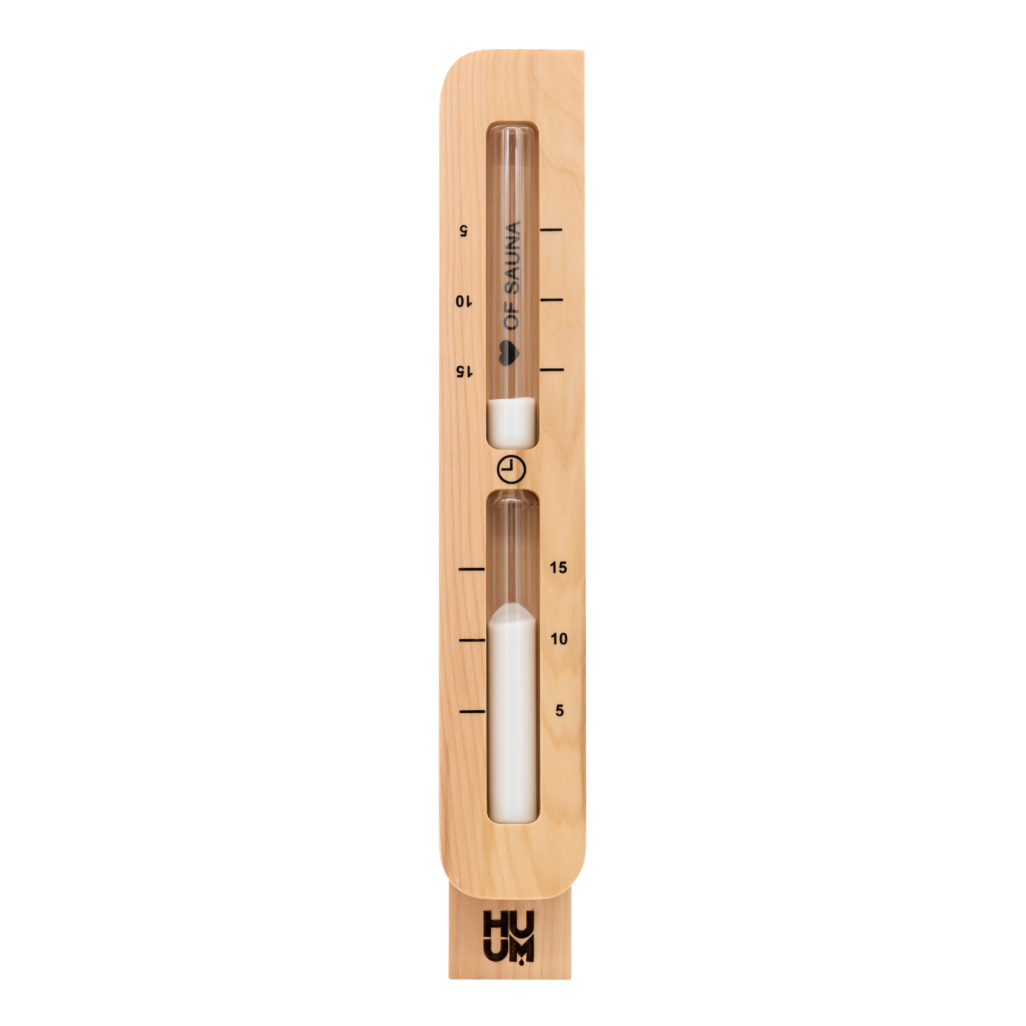 HUUM TASA Sauna Sand Timer, Natural red cedar