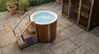 Icetubs IceBarrel XL — Immersion Tub, Thermowood & Fiberglass Cold Plunge, 63"W x 41"D x 47"H